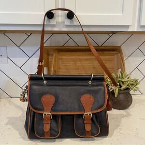 Anthropologie Schuller & Sons Philadelphia leather works Messenger bag classic
